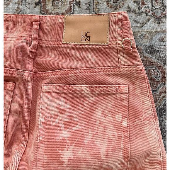 Ulla Johnson The Thea Jean Aura Wash Barrel Leg Jean High Rise 29 NWT Tie dye - Picture 9 of 12